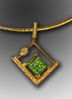 Tourmaline Pendant by Kris Purcel