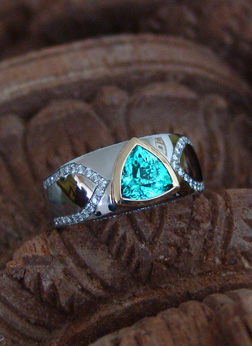 Gold and ametrine custom ring