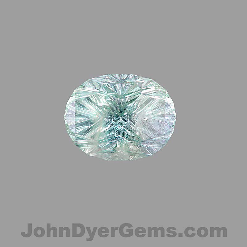 Blue Green Sapphire Deep Concave Cut Carats John Dyer Gems