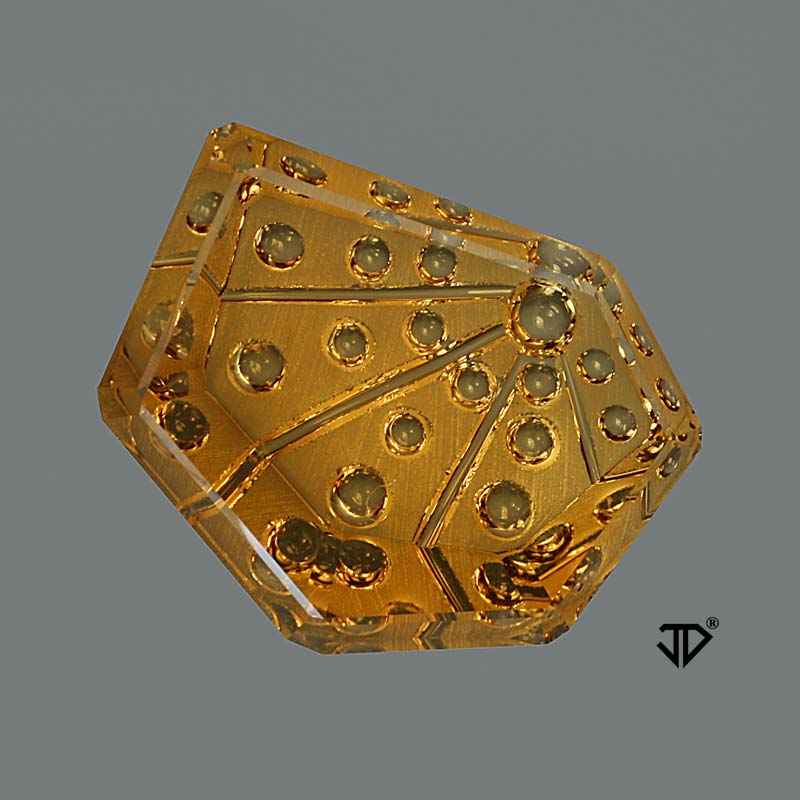 Yellow Brown Citrine gemstone