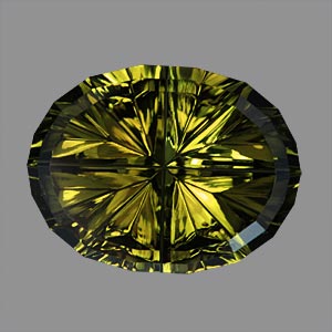Yellow Green Tourmaline gemstone