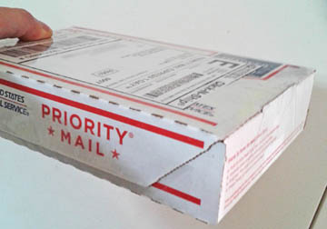 can you put priority mail flat rate envelope in mailbox