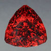 Garnet 6.5 to 7.5 in Mohs hardness trillion cut