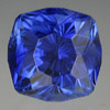 Sapphire, mohs hardness of 9 brilliant cushion cut