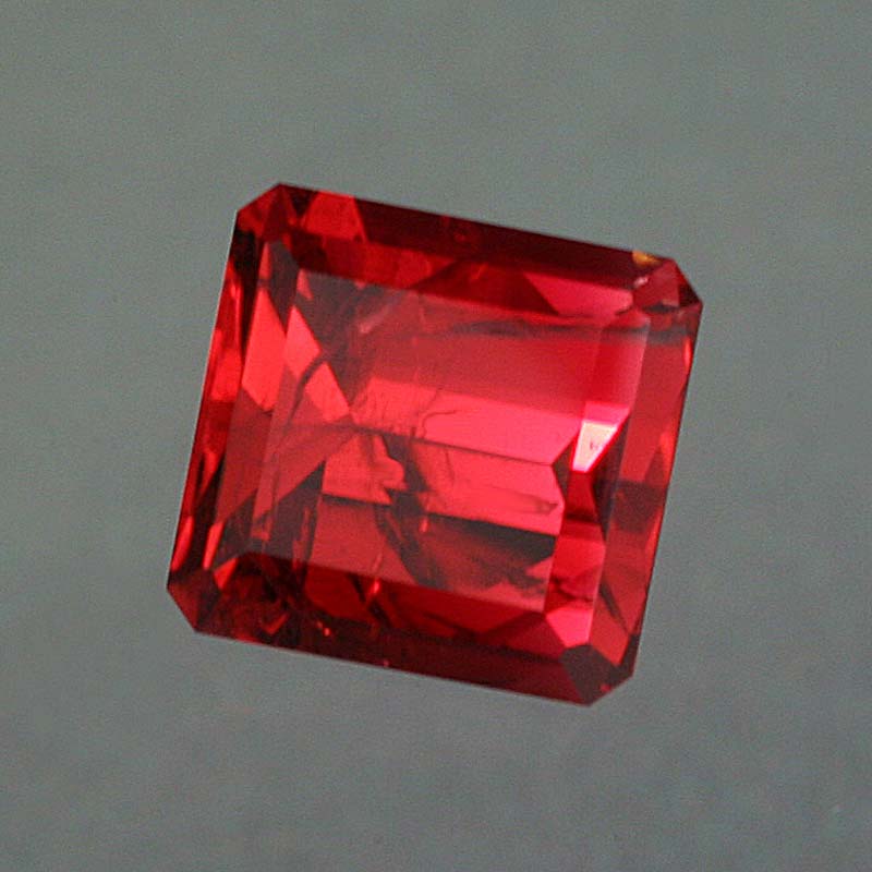 Red Beryl Emerald Cut by John Dyer Gems