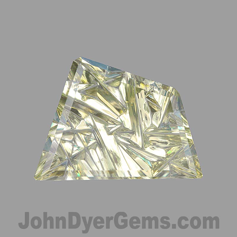 Greenish Yellow Montana Sapphire gemstone