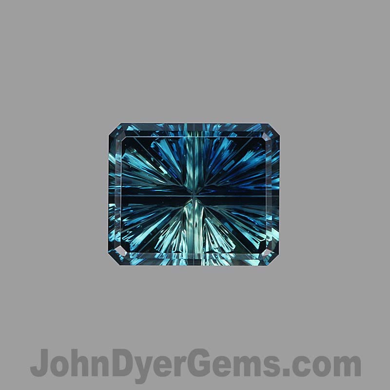 Parti Color Teal Sapphire gemstone