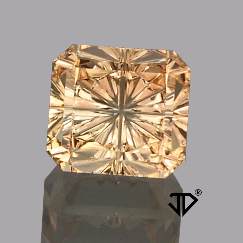 Yellow/Peach Tourmaline gemstone