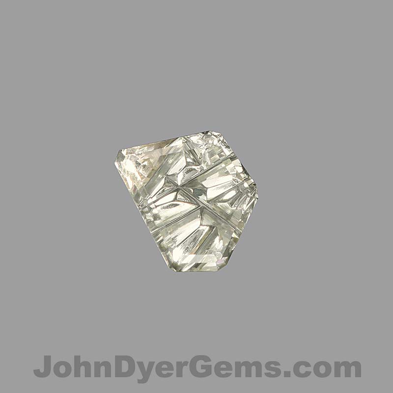Pale Yellow Montana Sapphire gemstone