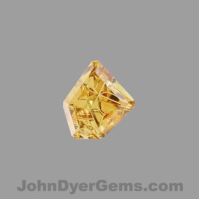 Yellow/Orange Tourmaline gemstone