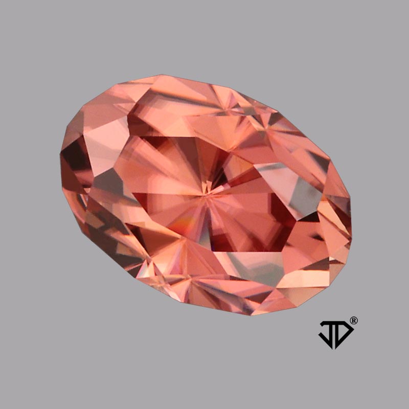 Pink/Brown Zircon gemstone