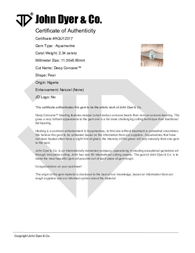 Certificate of Authenticity