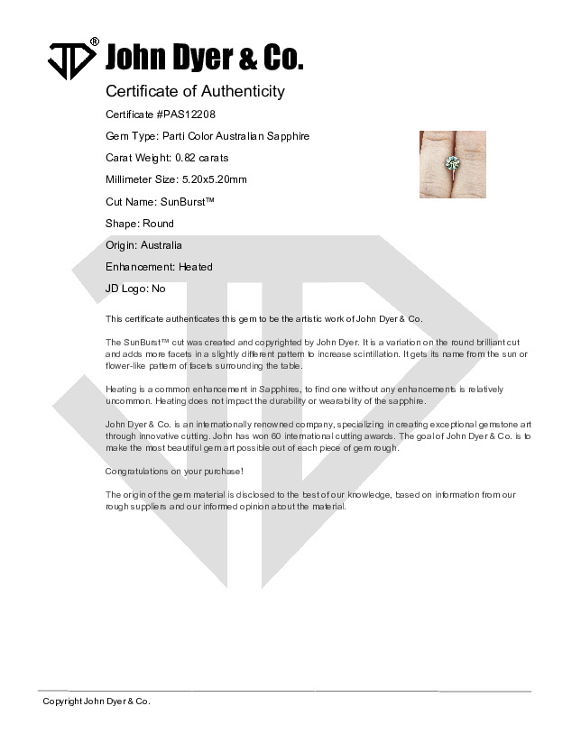 Certificate of Authenticity