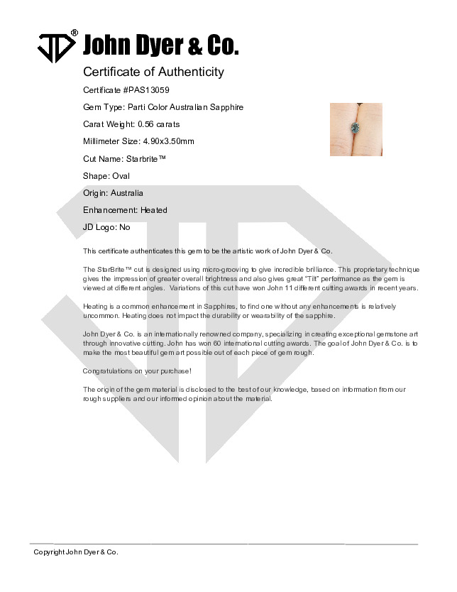 Certificate of Authenticity