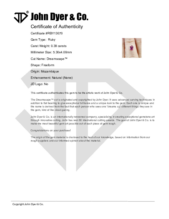 Certificate of Authenticity