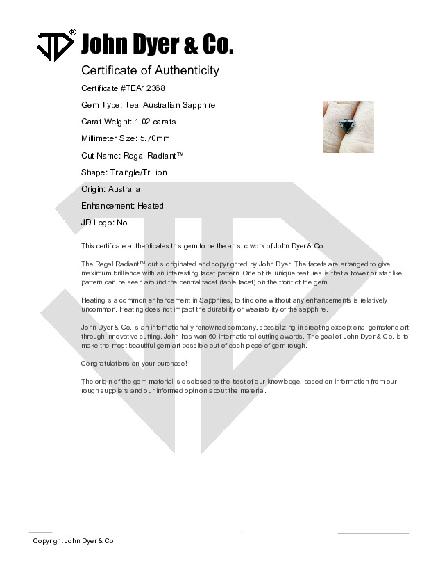 Certificate of Authenticity