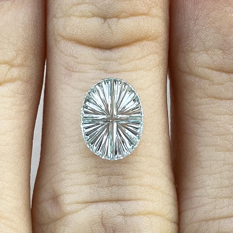 Pale Blue Montana Sapphire view 2