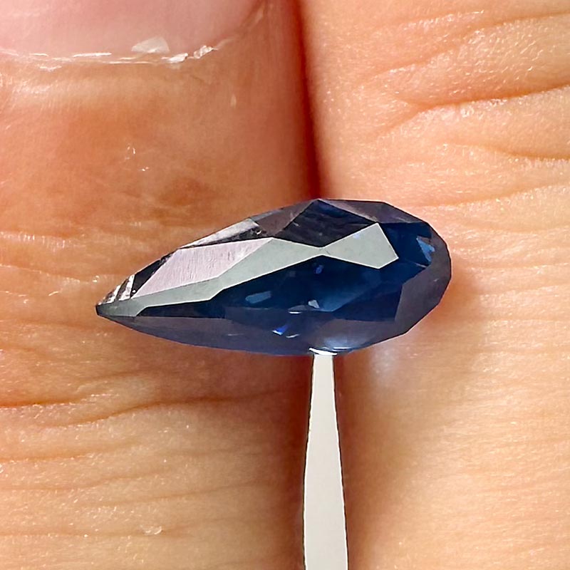 Blue Unheated Sapphire view 2