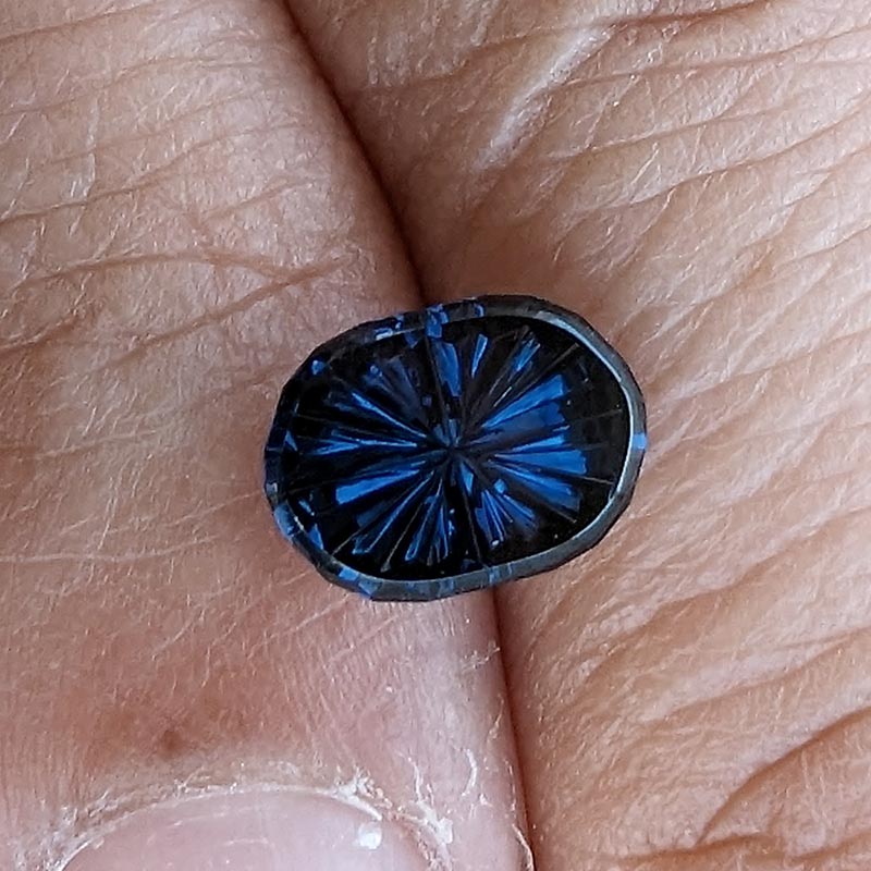 Blue Australian Sapphire view 2