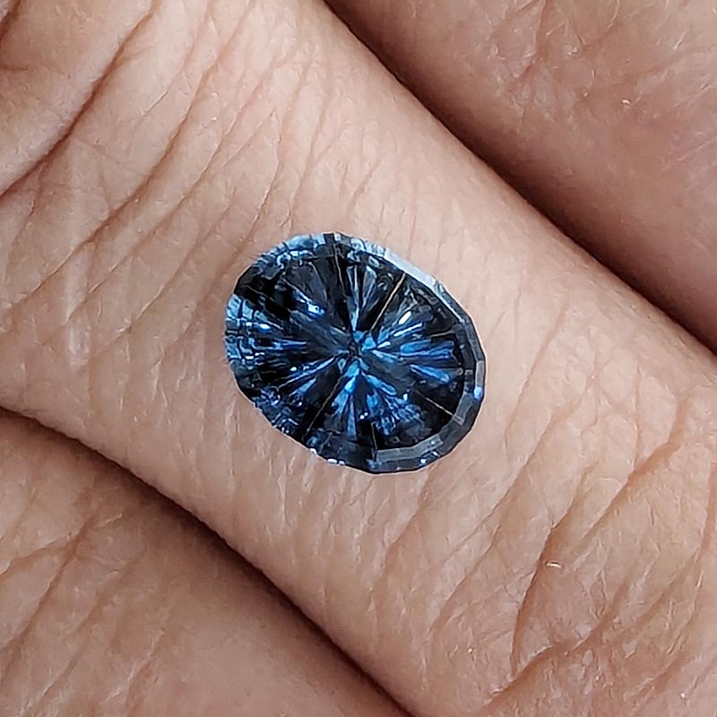 Blue Montana Sapphire view 2