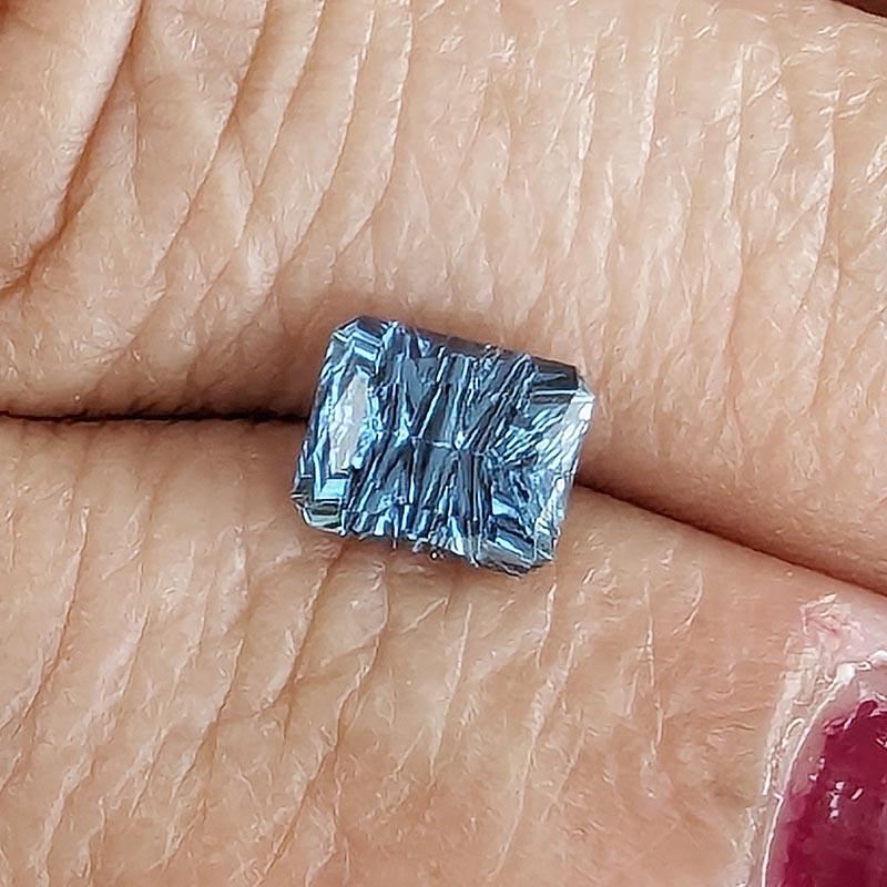 Blue Unheated Sapphire view 2