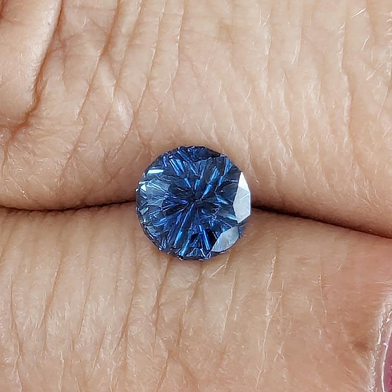 Blue Unheated Sapphire view 2