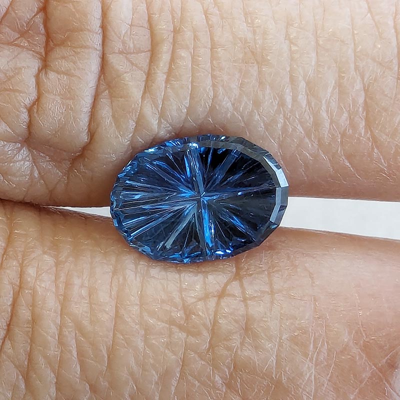 Blue Unheated Sapphire view 2