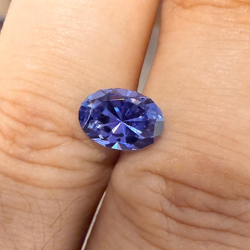 Blue Unheated Sapphire view 2