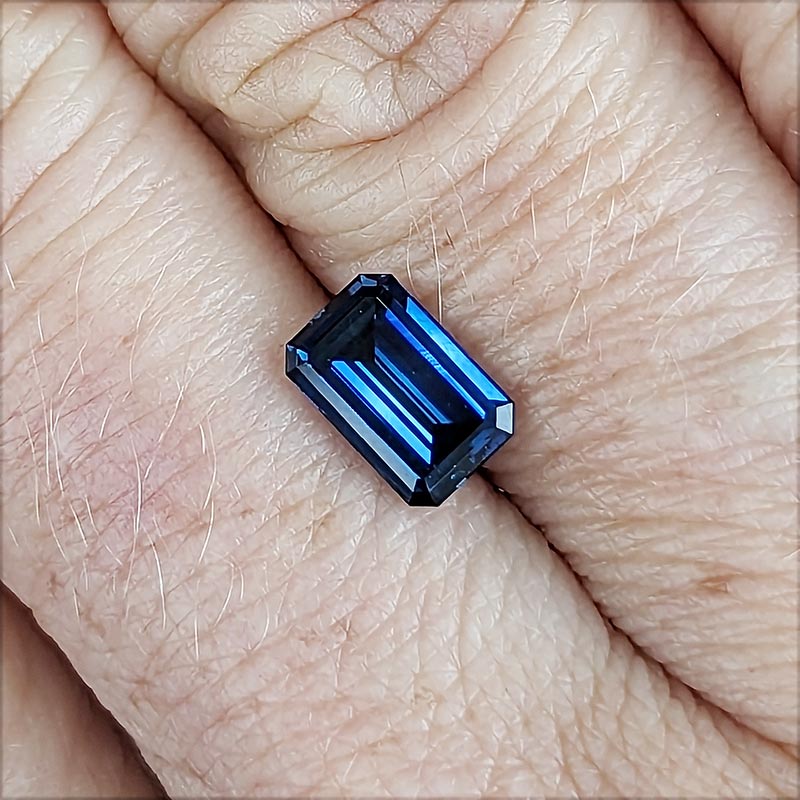 Blue Australian Sapphire view 2