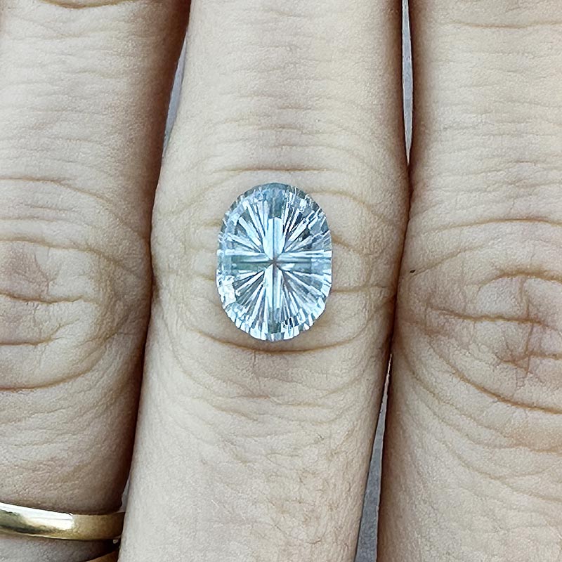 Pale Blue Montana Sapphire view 2