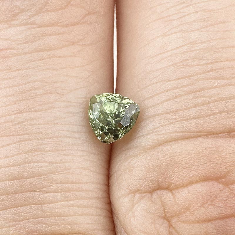 Green Australian Sapphire view 2