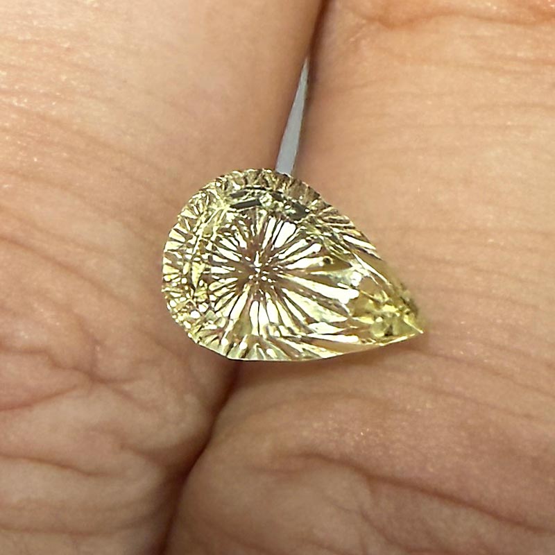 Yellow/Green Tourmaline view 2