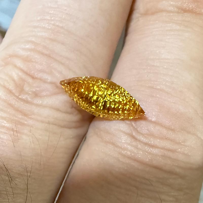 Orange/Brown Sapphire view 2