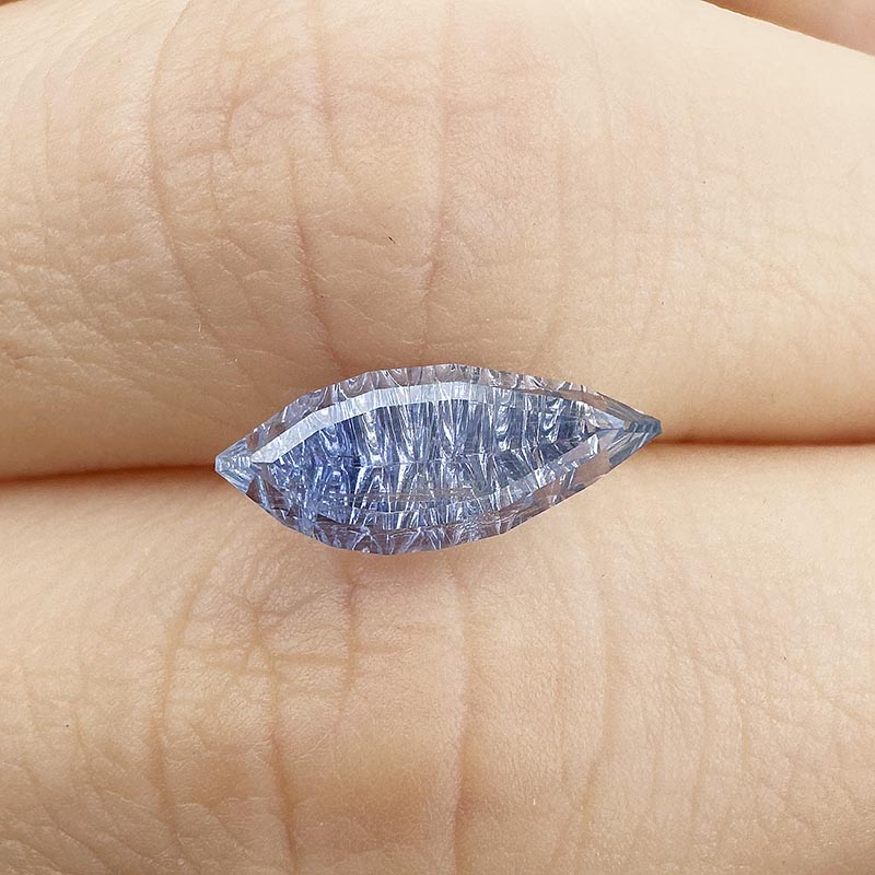 Purplish Blue Sapphire view 2