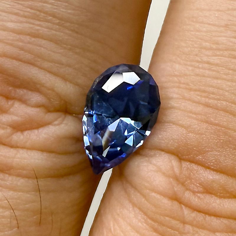 Blue Unheated Sapphire view 2