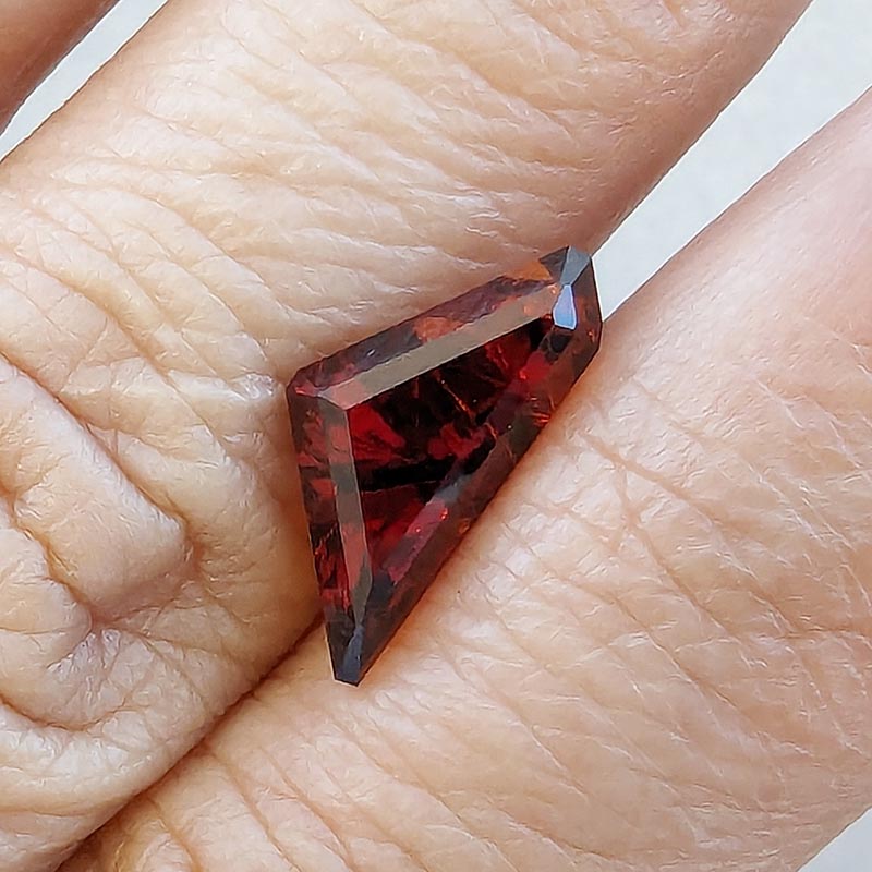 Red Spessartite Garnet view 2