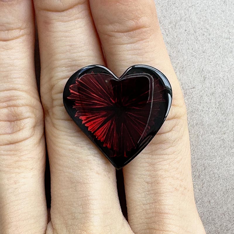 Red Spessartite Garnet view 2