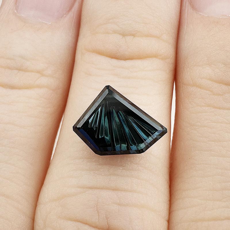 Teal Australian Sapphire view 2