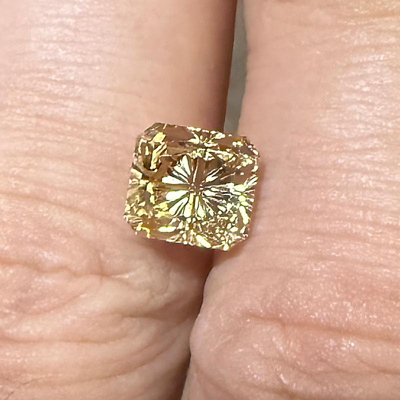 Yellow/Peach Tourmaline view 2