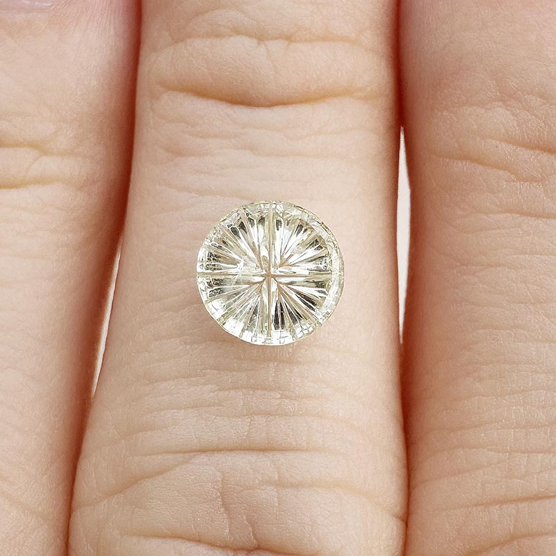 Pale Yellow Montana Sapphire view 2