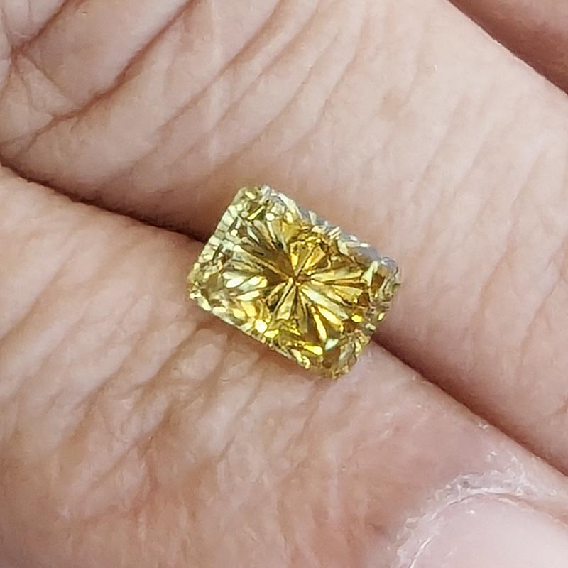 Yellow Montana Sapphire view 2