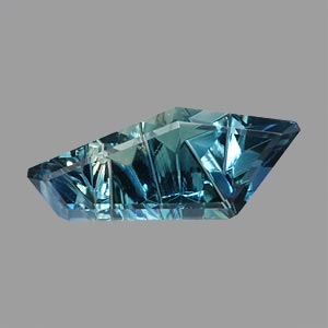 Parti Color Teal Australian Sapphire gemstone