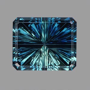 Parti Color Teal Sapphire gemstone