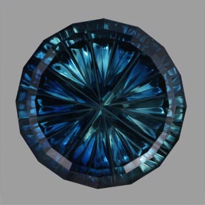 Parti Color Teal Australian Sapphire gemstone